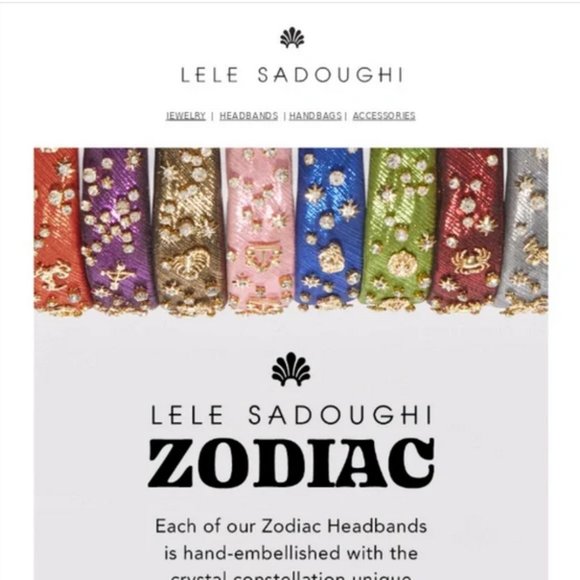 Lele Sadoughi Pices Alice headband in Aquamarine NWT - Picture 4 of 13